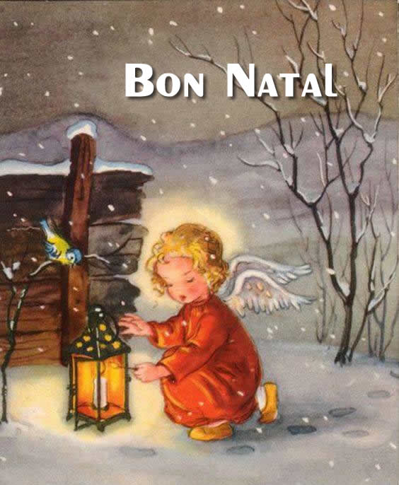 Imagem anjo com lanterna do concurso para crianças com desejos de Natal